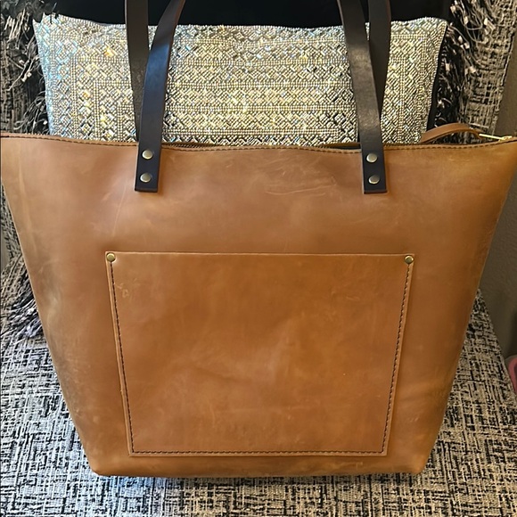 Portland Leather Handbags - Portland Leather Tan Tote Large Bag in Dakota leather